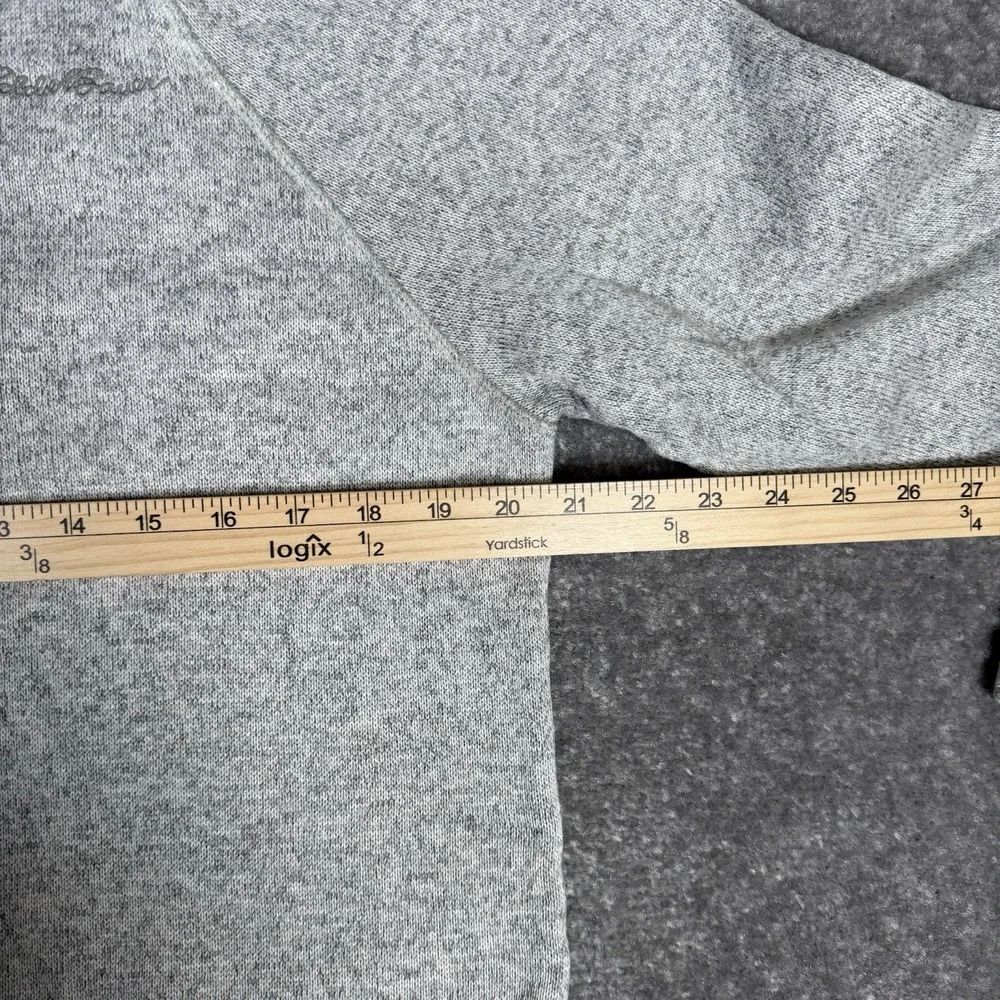 Eddie Bauer Sweater Fleece‎ Mens Medium Gray 1/4 Zip Long Sleeve Pullover